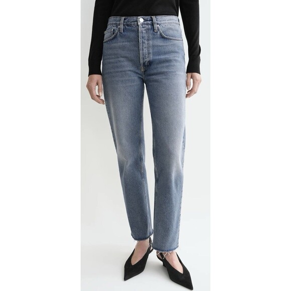 Toteme Classic Cut Denim Blue Cotton Vintage Wash Straight Leg Cropped Size 27 - Picture 1 of 12